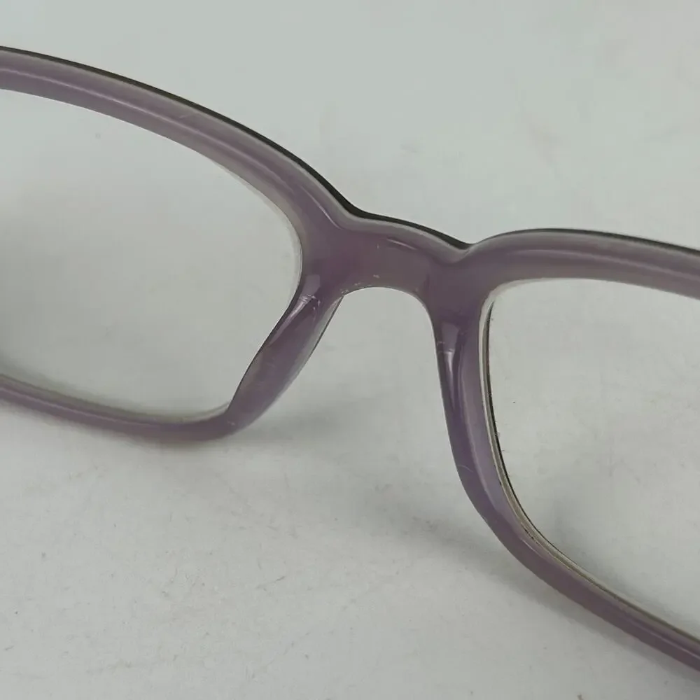 Vivid 7005 Eyeglasses Womens Burgundy Blue Plastic Round Full Rim 49 17 145‎